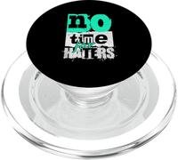Light Teal Aqua No Time For That Light Teal Aqua Graphic PopSockets PopGrip for MagSafe