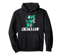 Light Teal Aqua Same-x2 But Different Teal Aqua Graphic Pullover Hoodie