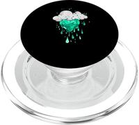 Light Teal Aqua Storms Can't Dim My Shine Light Teal Aqua PopSockets PopGrip for MagSafe