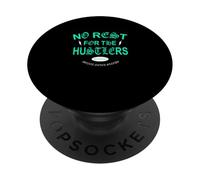 Light Teal Aqua The Hustle Never Sleeps Light Teal Aqua PopSockets Adhesive PopGrip