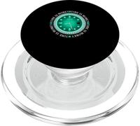 Light Teal Aqua Time Is Money Light Teal Aqua PopSockets PopGrip for MagSafe