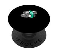 Light Teal Aqua Time/Money Light Teal Aqua Graphic PopSockets Adhesive PopGrip