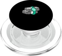 Light Teal Aqua Time/Money Light Teal Aqua Graphic PopSockets PopGrip for MagSafe
