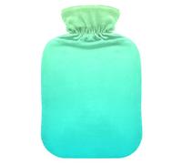 Light Teal Yellow Gradient Hot Water Bottle with Cover for Pain Relief Hand Feet Warmer for Shoulder Pain, 1L