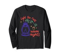 Light The Fall Warm Nights Lantern Design Long Sleeve T-Shirt