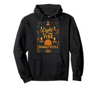 light the vibe Diwali style Pullover Hoodie