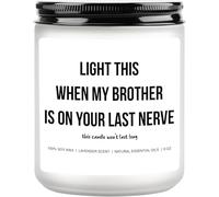 Light This When My Brother is On Your Last Nerve, Funny Sister in Law Gifts, Wedding Gift, Wedding Gift for Bride, Present for Sister in Law, Bridal Shower Candle, Christmas Bonus Gag Sister Gifts