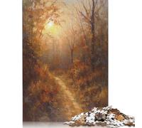 Light Through Branches Puzzle Fun Premium Cardboard Jigsaw Puzzle for Boy Or Girl 1000pcs (75x50cm)