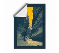 Light Through Stone Scandinavian Unframed Wall Art Print A3 (42×29.7cm), Wall Decor for Living Room, Bedroom, Office & Home, Art Gift