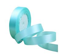Light Tiffani Blue Satin Ribbon for Gift Crafting, Double Sided Polyester 20mm X 23m Gift Wrapping Ribbon Thick Ribbon for Cake Decoration, DIY Sewing Project, Party Balloon & Hair Bows Decoration