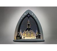 Light tip Seiffen church length approx 52cm NEW motif light arch LED