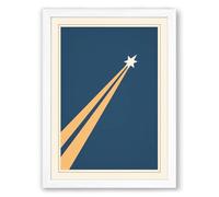 Light to Tomorrow Minimalist Framed Wall Art Print A2 (59.4×42cm) White, Wall Decor for Living Room, Bedroom, Office & Home, Ready to Hang, Art Gift