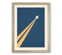 Light to Tomorrow Minimalist Framed Wall Art Print A4 (29.7×21cm) Oak, Wall Decor for Living Room, Bedroom, Office & Home, Ready to Hang, Art Gift