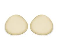 Light Touch Breast Forms- Set of 2 Cotton Breast Prostheses for Mastectomy Recovery, Inserts for Mastectomy Bras, Beige, M