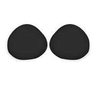 Light Touch Breast Forms- Set of 2 Cotton Breast Prostheses for Mastectomy Recovery, Inserts for Mastectomy Bras, Black, Large