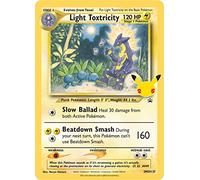 Light Toxtricity SWSH137 (Pokemon Celebrations 25th Anniversary Promo Series) + 1x TitanCards® Toploader