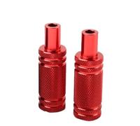 Light Tube Clamp 2pc Motorcycle Mudguard Spotlight Headlight Fog Light Support Base M8/M6 External Modification Aluminum Alloy Bracket Headlight Bracket(1set Red)