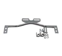 Light Tube Clamp Fit for Choppers Harley Triumph Honda Universal Motorcycle Headlight Bracket Turn Signal Spot Lamp Bar Auxiliary Fog Light Bracket(Chrome)