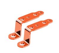 Light Tube Clamp Headlight Bracket Modified Motorcycle Headlight Bracket Rearview Electric Vehicle Car Mirror Lamp Spotlight Extension Car Accessories(2PCS Orange)