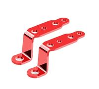 Light Tube Clamp Headlight Bracket Modified Motorcycle Headlight Bracket Rearview Electric Vehicle Car Mirror Lamp Spotlight Extension Car Accessories(2PCS Red)