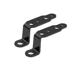 Light Tube Clamp Headlight Bracket Modified Motorcycle Headlight Bracket Rearview Electric Vehicle Car Mirror Lamp Spotlight Extension Car Accessories(2PCS Black)