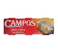 Light Tuna in Pickled Sauce Campos - 3 x 52 g Cans per Pack | Pack of 2