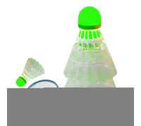 Light Up Badminton | 3-Pieces Nylon Windproof Training Glow in The Dark - Badminton Balls - for Backyard Beach Yard Lawn Outside Outdoors Family Adults Kids