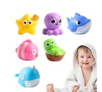 Light Up Bath Toys, Floating Water Animals, Interactive Preschool Toys with Colorful LED Lights, Shower Fun Game, Water Play Accessories, Pool and Tub Entertainment for