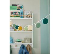 Light-Up Bauble Garland with Switch sage green