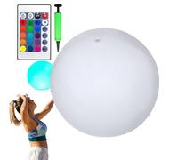 Light Up Beach Balls - 16 Light Colors Pool Beach Decorations | 4 Light Modes Inflatable Light Up Beach Balls With Remote Control For Pool & Beach Parties Summer Water Games Pool Beach Decorations,