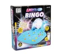 Light-Up Bingo Game Set for Kids & Adults - Includes 75 Neon Balls, LED Bingo Machine, 18 Reusable Bingo Cards & 6 Dabber Markers - Classic Family Lotto Game Machine Toy for Kids Age 5+ - Complete Set