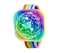 Light Up Bracelets - Rechargeable Led Wristband Glow Ring, USB Sound Activated Flash Bangle, Magnetic Night Running Safety Gear, Music Neon Festival Party Accessory - For Kids Adults Concerts