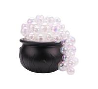 Light up Bubble Cauldron Set, Glowing Witch's Cauldron Set, Easy Light-Up Clear Cauldron With Ornaments, Bubbling DI