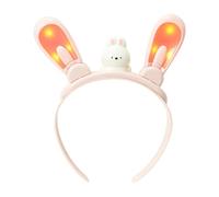 Light Up Bunny Ears - Glowing Headband, Costume Hair Accessory | LED Flashing Glow Headbands For Kids, Girls, Party Favors, Music Festivals, Halloween, Themed Nights, School Functions, Birthday gift