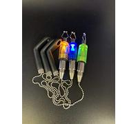 Light-up Chain Bite Indicator, Alarm, Bobbin Swingers, Hangers, Weight Adjustable (3 Colours)