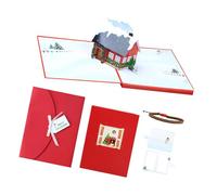 Light Up Christmas Greeting Card Illuminated Invitation Cards for Kid Adult Men Women Christmas Birthday Celebration Holiday Greeting Card