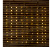 Samuel Alexander 1.2 x 1.2m Light up Christmas Star Curtain Lights with 108 Warm White LEDs