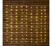 Samuel Alexander 1.2 x 1.2m Light up Christmas Tree Curtain Lights with 108 Warm White LEDs