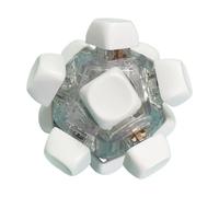 Light Up Clicker - Mechanical Switchh Ball, Sensory Button Sphere | Twelve Key Tactile Haptic Gadget for Adults Stocking Stuffers Christmas Desk Office Enthusiasts