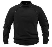 Light up Clothing Mens 1/4 Zip Pullover Lightweight Oktoberfest Shirt Pullover Jacket for Men Winter Baseball Jacket Black Mens Hoodie Mens Jumper Lumber Jackets for Men UK （Black, L