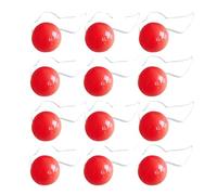 Light Up Clown Nose - 12 Red Nose LED Flashing Clown Nose | Circus Clown Nose with Elastic Light, Clown Costume Dress Up Prop, Red Nose Decoration for Christmas Halloween Party