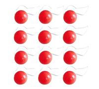 Light Up Clown Nose - ABS Red 12PCS 3.7x4cm - Blinking LED Elastic Nose For Clown Costume | Perfect For Circus Dress Up Halloween Christmas Party Children Fun Role Play Accessory