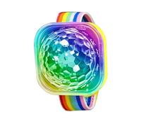 Light Up Disco Ball - Sound Activated LED Light Up Clock - USB Rechargeable Car Mood Light Bracelet for Halloween Decorations