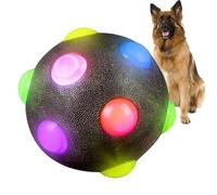Light Up Dog Ball - Led Dog Ball, Bouncy Fetch Ball | Dog Toys Glowing Elastic Balls, Glow Puppy Chasing Bounce Ball for Dog Using and Kids and Dog's Pursuit More Fun (S/M) (Random Color)
