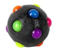 Light Up Dog Ball - Small Bouncy Fetch Toy, Rolling LED Ball Dogs, Aggressive Chewers, Interactive Pet Supplies For Play Exercise And Stress Relief | Colorful Flashing Chew Safe Toy