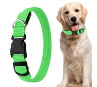Light Up Dog Collar - Reflective Glow In The Dark Dog Collar, Adjustable Reflective Lighted Pet Colĺar | For Night Walking Travel Holiday Training Yard Adventure Camping Hiking