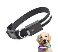 Light Up Dog Collars Rechargeable, Dog LED Collar Rechargeable Light Up Collar, Dog Necklace, Light Up Dog Collars For Women, Men, Adult, Outdoor, Walking