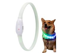 Light Up Dog Collars - USB Rechargeable LED Dog Collar, Night Safety Pet Accessories | Silicone Glow and Waterproof Collar with 9 Flashing Modes