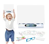 Light Up Drawing Board, Luminous Drawing Board for Kids | Lighted Board for Painting - Reusable 3D Magic Painting for Boys and Girls, Fl Writing Pad