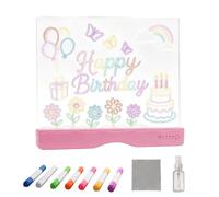 Light Up Drawing Board, Rechargeable Doodle Tablet with Markers
